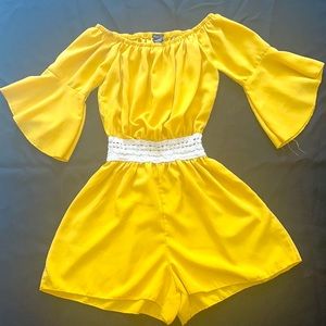 Rue 21 XS yellow romper